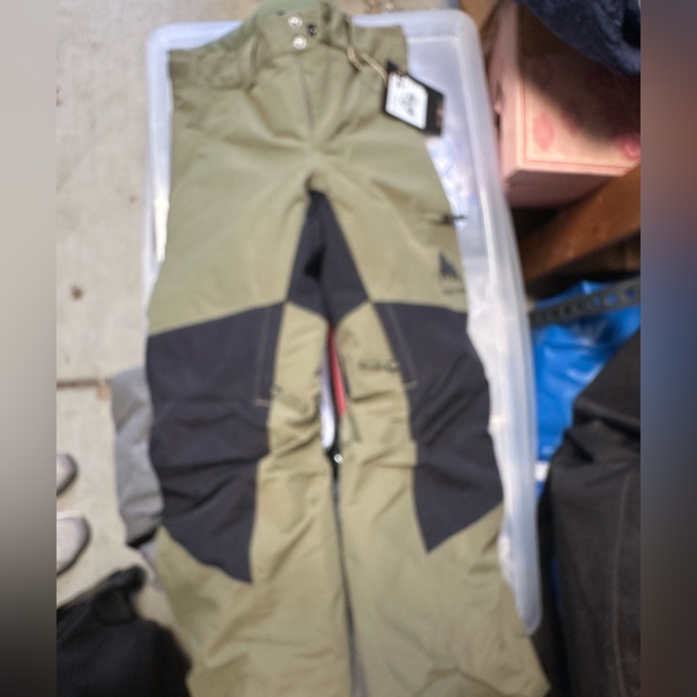 Burton Kids' Olive and Black Snow Pants